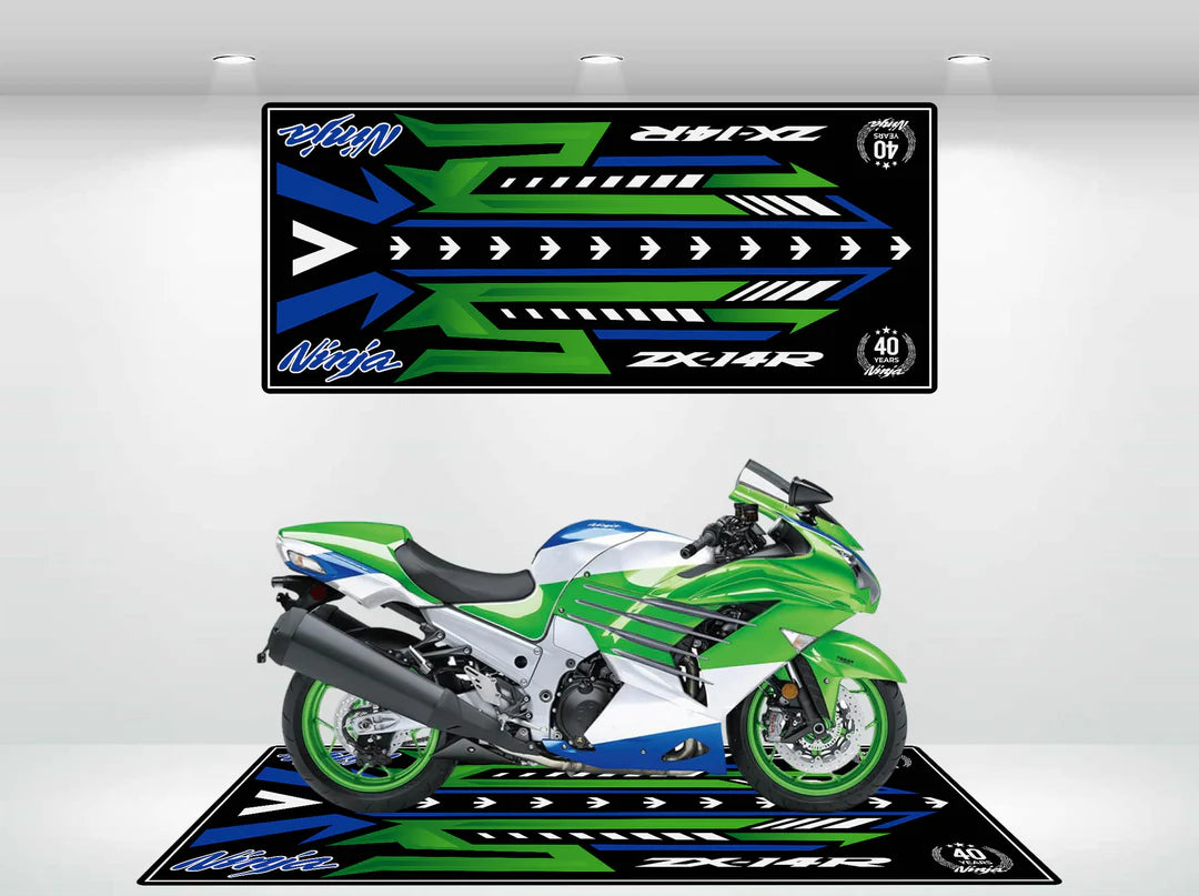 Motorcycle Mat for ZX-14R 40th